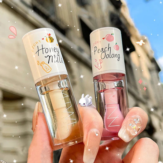 Aceite Labial Nutritivo Glamavi – Honey Milk & White Peach Oolong